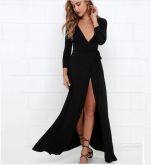 Vestido Longo Fenda Cod 17.