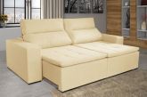 Sofa Retratil Reclinavel Italia 2xMod 0,90m Bege 6007 Vicam