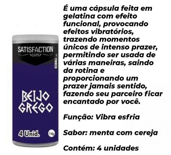 BOLINHAS EXPLOSIVAS BEIJO GREGO BEIJÁVEL COM 4 CÁPSULAS