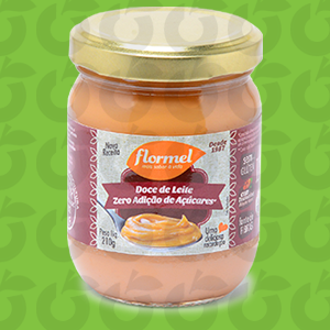 Doce de Leite Cremoso zero açúcar, zero glúten 210 Gramas FlorMel