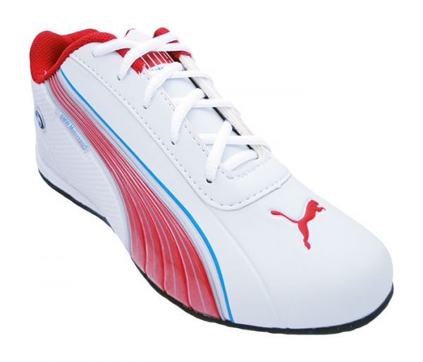 Tênis Puma BMW Motorsport Branco e Vermelho