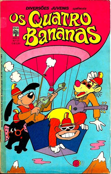 DIVERSÕES JUVENIS #17-OS QUATRO BANANAS-1974-EDITORA ABRIL