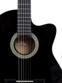 Violão Eletroacústico Flat Cutaway Nylon NF-14 Preto