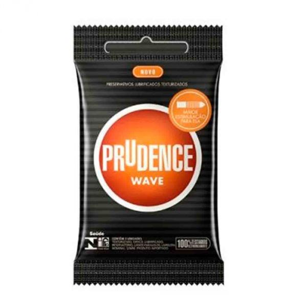Preservativo Wave Com 3 Unidades Prudence