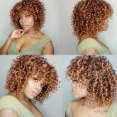 Wig fibra 40cts Cacheada