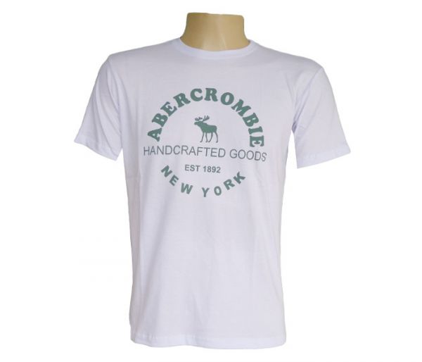 Camisa Abercrombie & Fitch Branca MOD:76859 [1ª Linha]