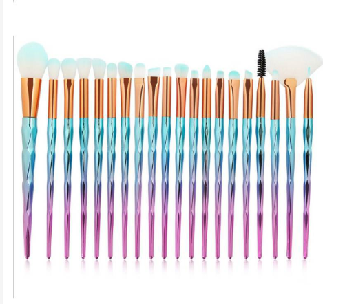 MANGEE Conjunto 20 Peças Pincel Profissional Kabuki para Base/Pó/Sombra