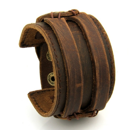 Bracelete de Couro Legítimo