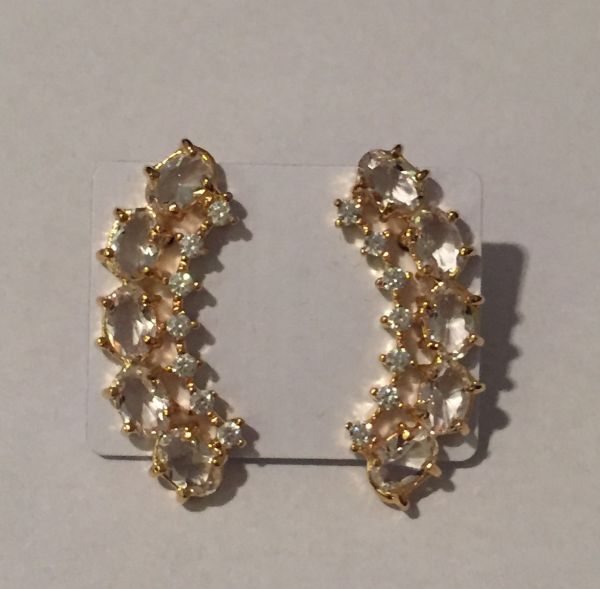 Brinco Ear Cuff Cristal