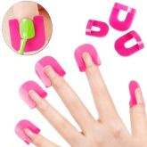 Kit com 20 moldes para esmaltar unhas