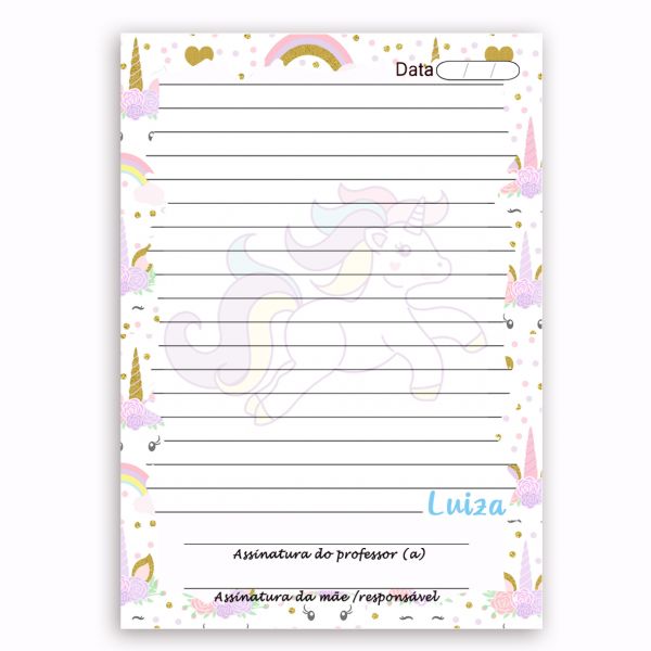 Caderno personalizado 14,8x21cm 100 folhas