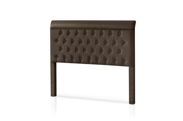 Cabeceira Casal Capri 140 Corino Marrom SR Cabec