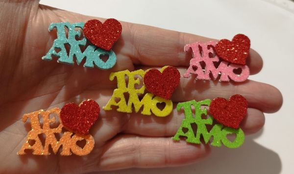 Te Amo Colorido (60 Adesivos)