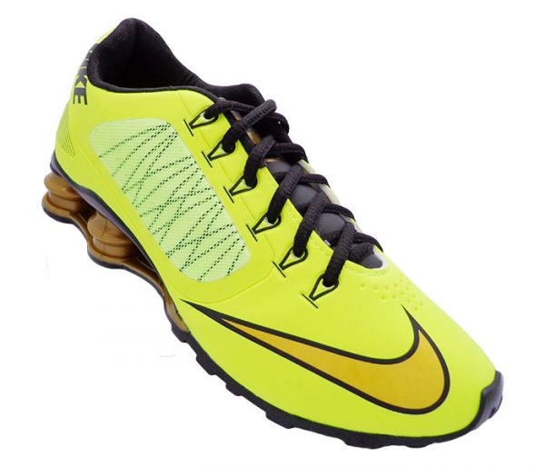 Tênis Nike Shox Superfly R4 Verde Limão e Dourado MOD:12245 [1ª Linha]