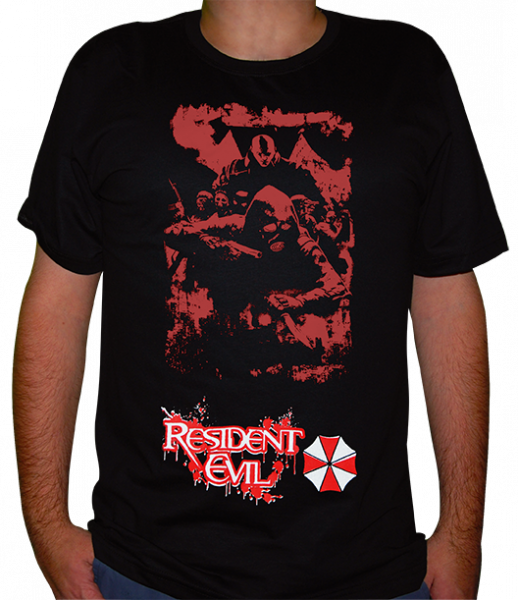 camiseta Resident Evil - Mercenários da Umbrella