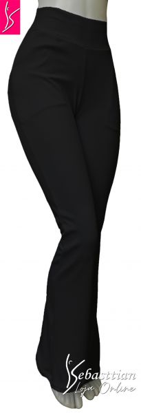 calça social bolsos (46), tecido crepe de malha, gramatura média, várias cores