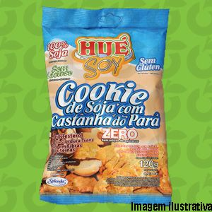 Cookie de Soja Castanha do Pará Zero 120 Gramas Hué