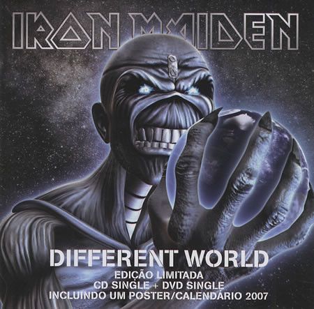 IRON MAIDEN - Different World (2006 Single) (cd+dvd nacional/acrílico)