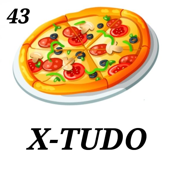 43 - Pizza X-TUDO (escolha seus ingredientes)