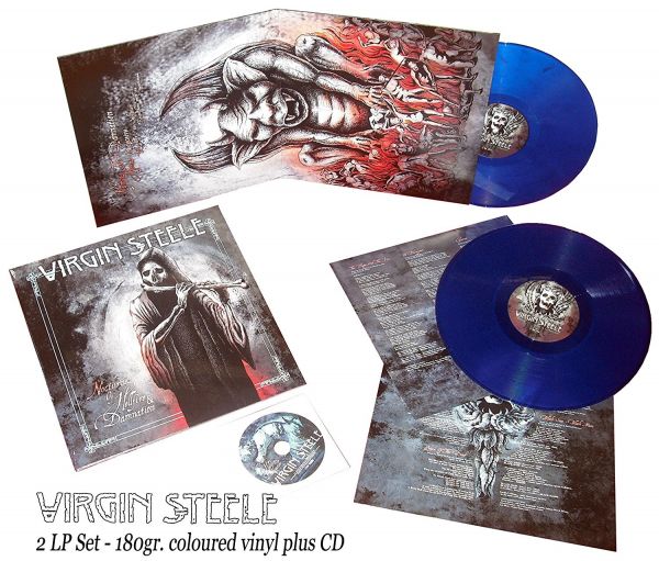 Virgin Steele - Nocturnes of Hellfire & Damnation (02 LP's Blue Vinyl 180g + Cd - Lacrado)