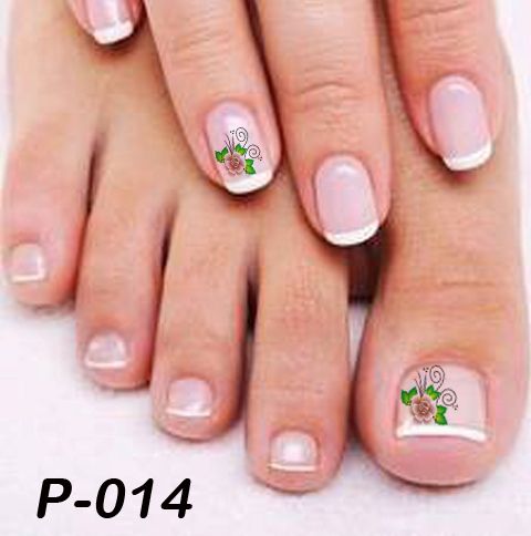 Películas e Adesivos para Unhas Mod. Flores mão e pé Cód.P-014
