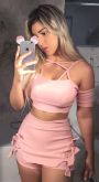 Conjunto Cropped + saia