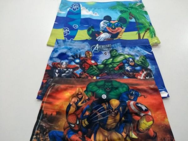 Cueca Box Infantil Personagens.