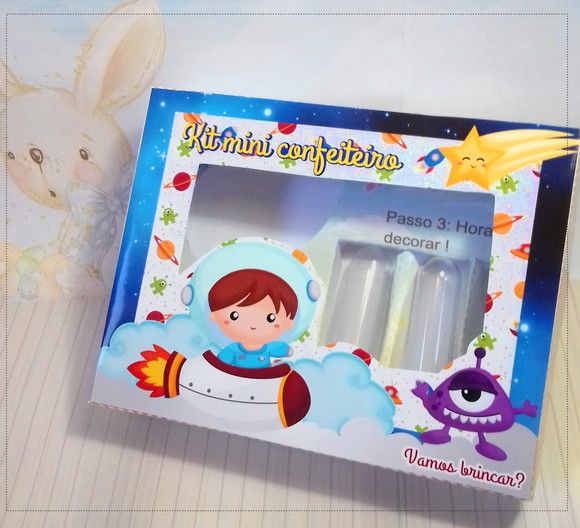 Arquivo silhouette kit mini confeiteiro ASTRONAUTA