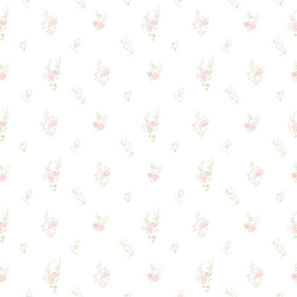 Papel de Parede Bambino's Bobinex (Nacional) - Poá (Rosa Claro/ Branco)  3351