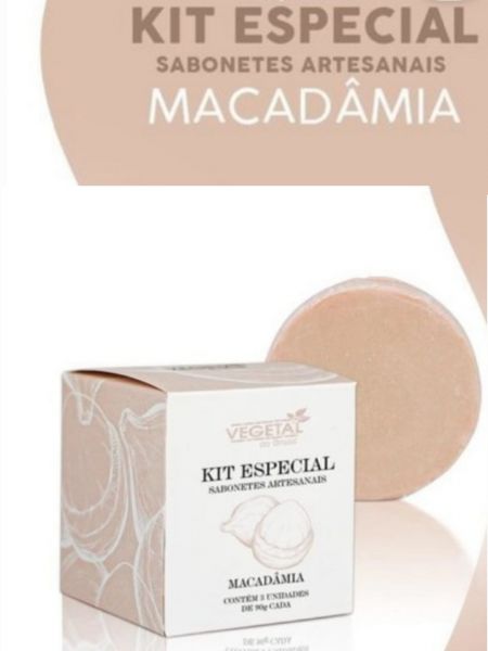 KIT ESPECIAL SABONETE ARTESANAL MACADAMIA| VEGETAL DO BRASIL O Kit Especial de Sabonetes Artesanais