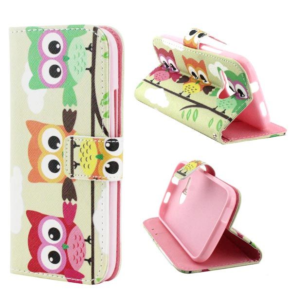 Colorido desenho Magnetic Capa de Couro Vertical com slot para cartão para Samsung Galaxy S5