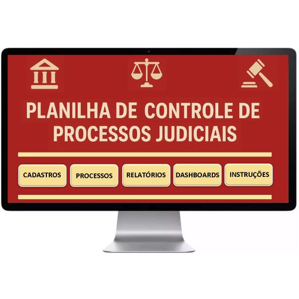 Planilha De Controle De Processos Judiciais + MAIS 5 Mil Planilhas - VERSÃO: ARC169