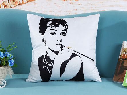 Capa para almofada Audrey Hepburn