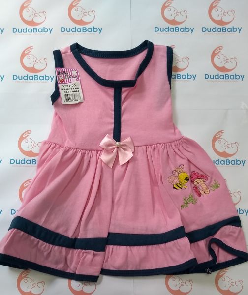 Vestido sem manga Abelha - Tam. P