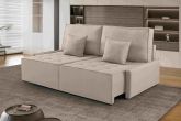 Sofa Cama Saquarema 212 2xModudos 100 Brc 6m Linho Bege 01 Idealle