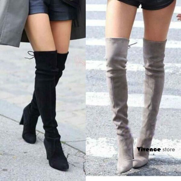 Bota Camurça Cano Longo, altura da coxa. Dobrável. 08 cores - Cod.: 851