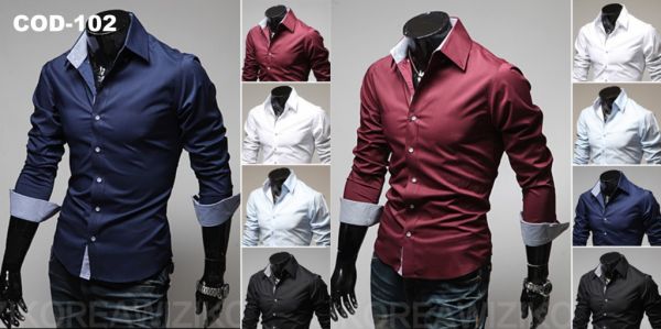 camisa social importada 5 cores