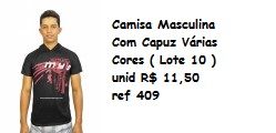 camisa masculina com capuz