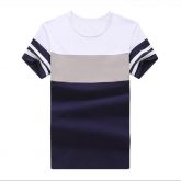 Camisa Masculina Casual Verão Manga Curta Listrado Fashion