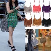 Moda Estilo Europeu Americano Estrela Celebridade Franja Bolsa Corpo Cruz
