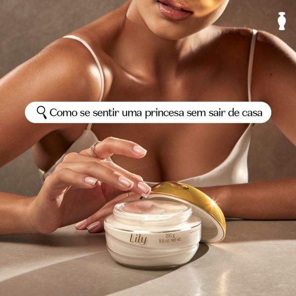 O BOTICÁRIO,CREME ACETINADO HIDRATANTE E DESODORANTE CORPORAL LILY-250 ML