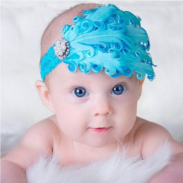 Faixa de Cabelo Baby Girl Headband Flor elestic Hariband