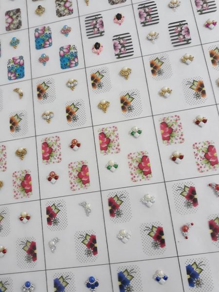 KIT JOIAS DE UNHAS MISTA 10 UNID