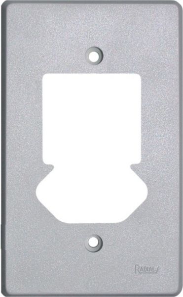 1701.109 - Placa 4x2 - 2 Teclas e 1 Tomada