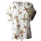 Moda Luxo: Blusa Chifon, de Ótima Qualidade. Frete Grátis.