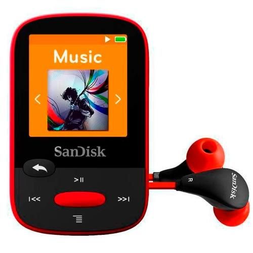 Mp3 Sandisk Sdmx24 4gb Fm Sport Verme