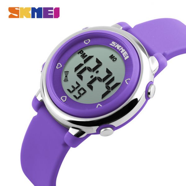 SKMEI 1100 Relógio Digital LED Colorido - Roxa