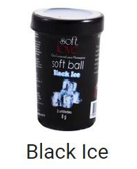Bolinha Beijável Black ICE - 2 unid. Soft Love