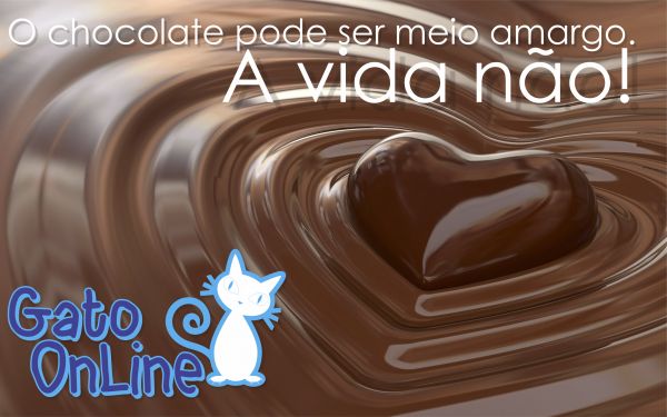 Caixa O Chocolate pode ser Amargo, a vida não!