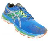 Tênis Asics Gel Nimbus 17 Azul e Verde ( replica )